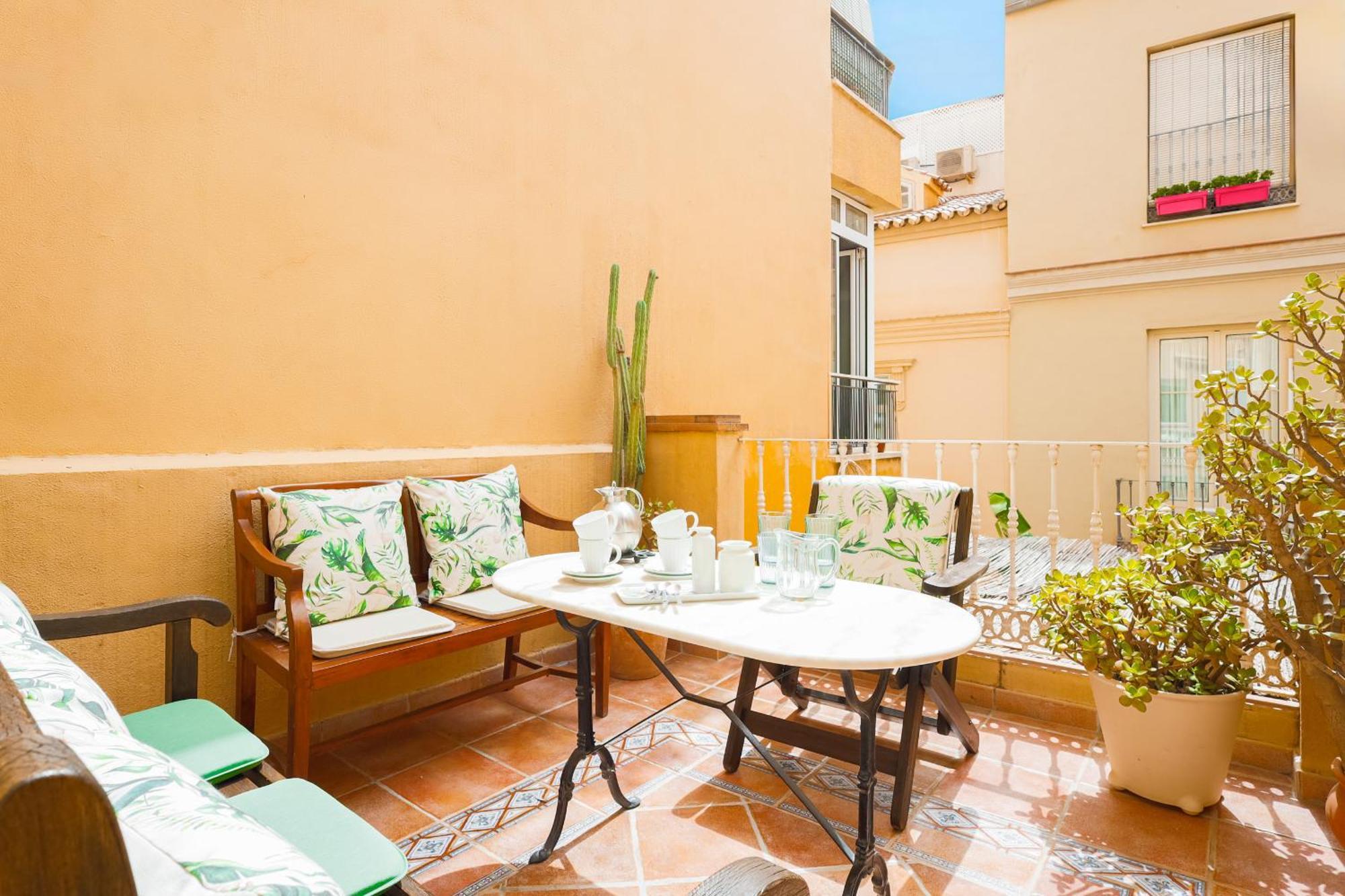 C92 - Rustic Two Bedrooms Apartment With Terrace Málaga Exterior foto